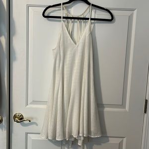 urban outfitters white flowy dress